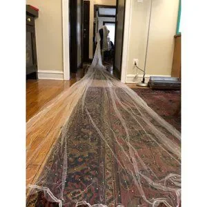 Accessories | Bridal Veil 2 Tier Cathedral Length With Swiss  display picture 1